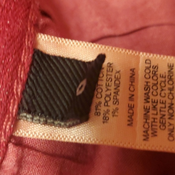 Express Red Jeans Womens Size 0 Red Zelda Slim Fit Ultra Low Rise Jeans - Picture 13 of 16